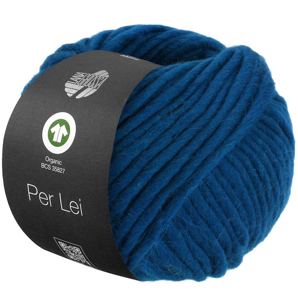 Lana Grossa Per Lei GOTS Bio  Farb-Nr.42, enzianblau