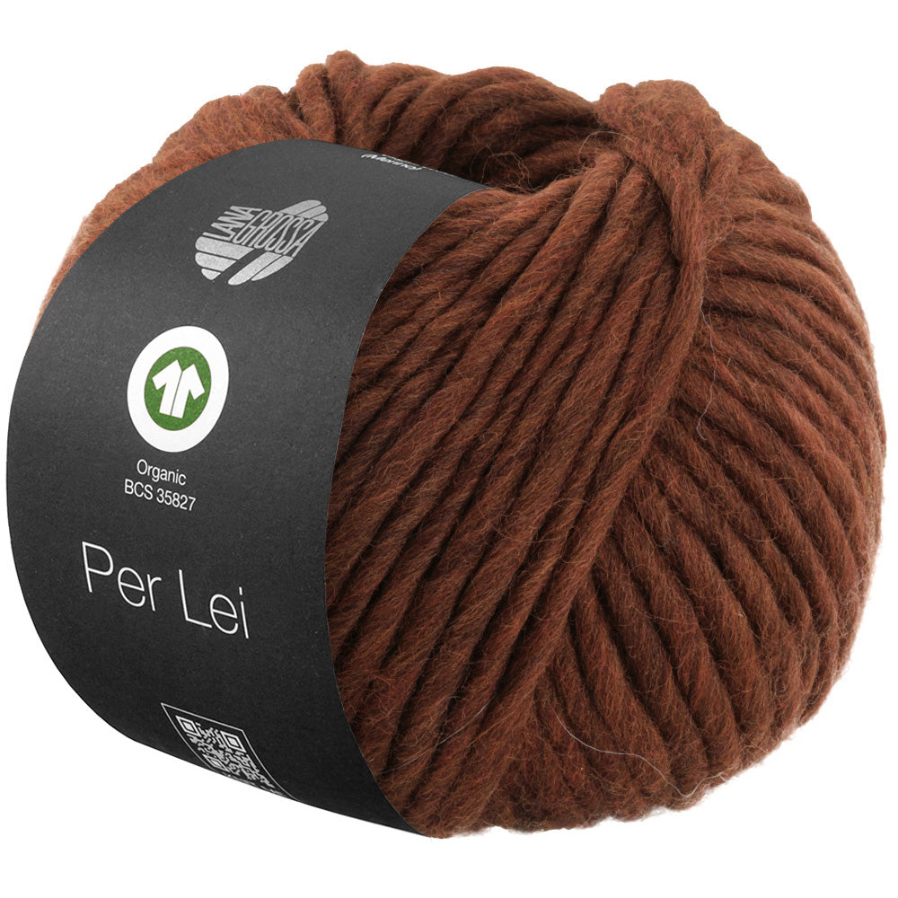 Lana Grossa Per Lei GOTS Bio  Farb-Nr. 47 schokobraun