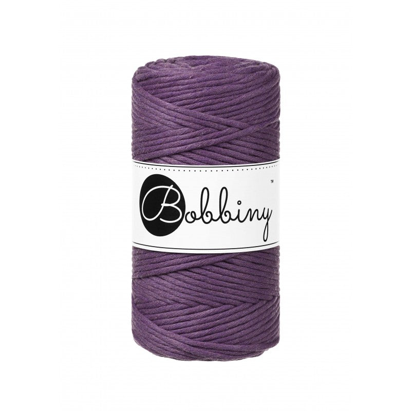 Bobbiny Makramee-Kordel, einfach gedreht, 3 mm, Violet