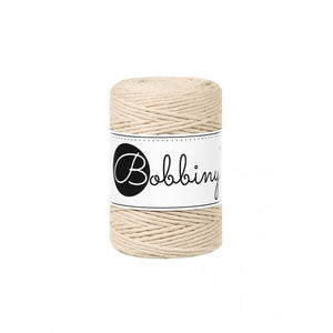 Bobbiny Makramee-Kordel, einfach gedreht, 1,5 mm, Warm Beige