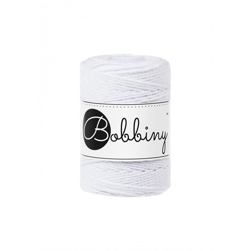 Bobbiny Makramee-Kordel, dreifach gedreht, 1,5 mm, 3PLY MAKRAMEE-SCHNUR WHITE