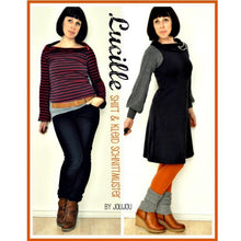 Lade das Bild in den Galerie-Viewer, Farbenmix - Lucille Jerseykleid
