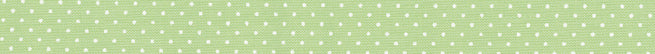 Schrägband Westfalen Capri 18mm Punkte grün-weiß