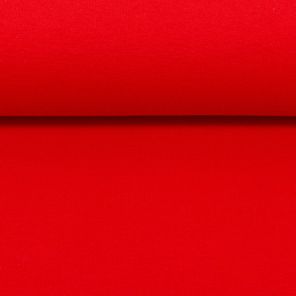 Bündchen Feinstrick Uni rot