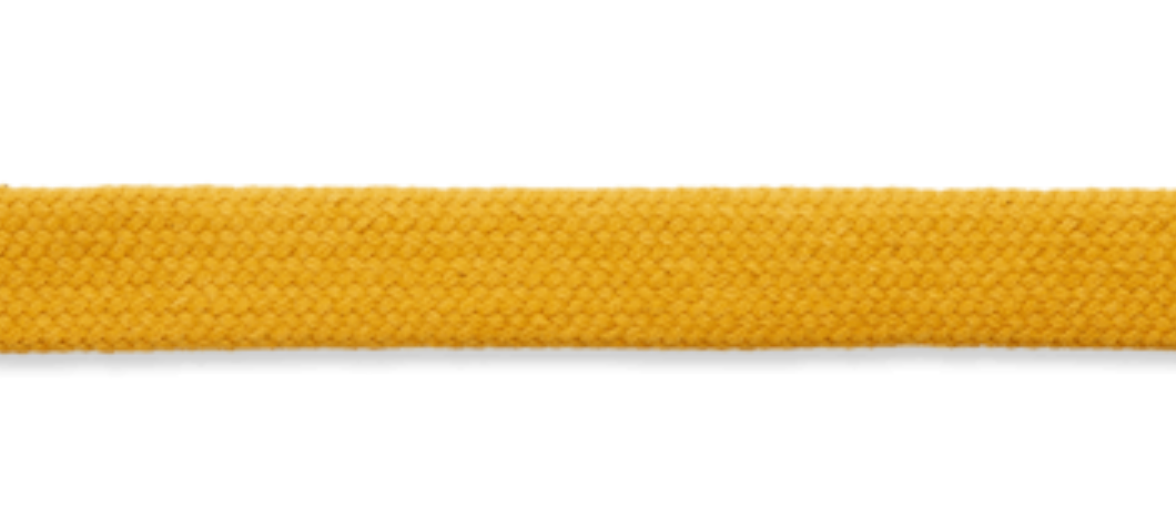Kordel Hoodiekordel geflochten 15mm gelb senfgelb
