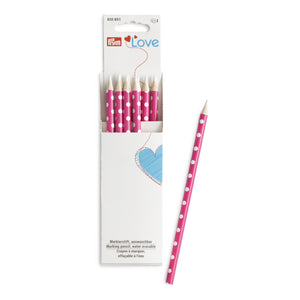 Prym Love Markierstifte auswaschbar weiße Markierung pink