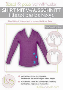 Lillesol - Shirt mit V-Ausschnitt  basics No.51