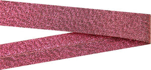 Schrägband Glitzer pink