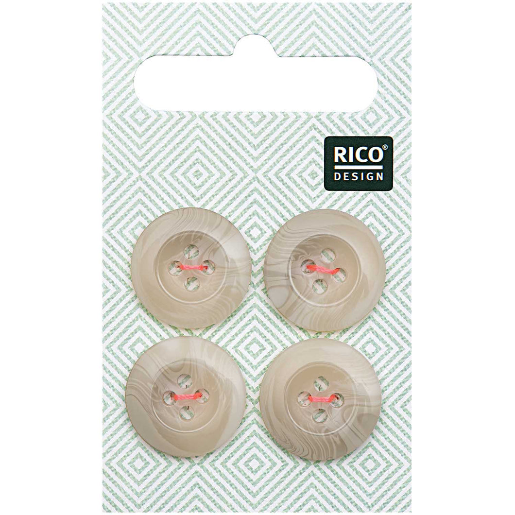 Rico Design strukturiert beige 17mm