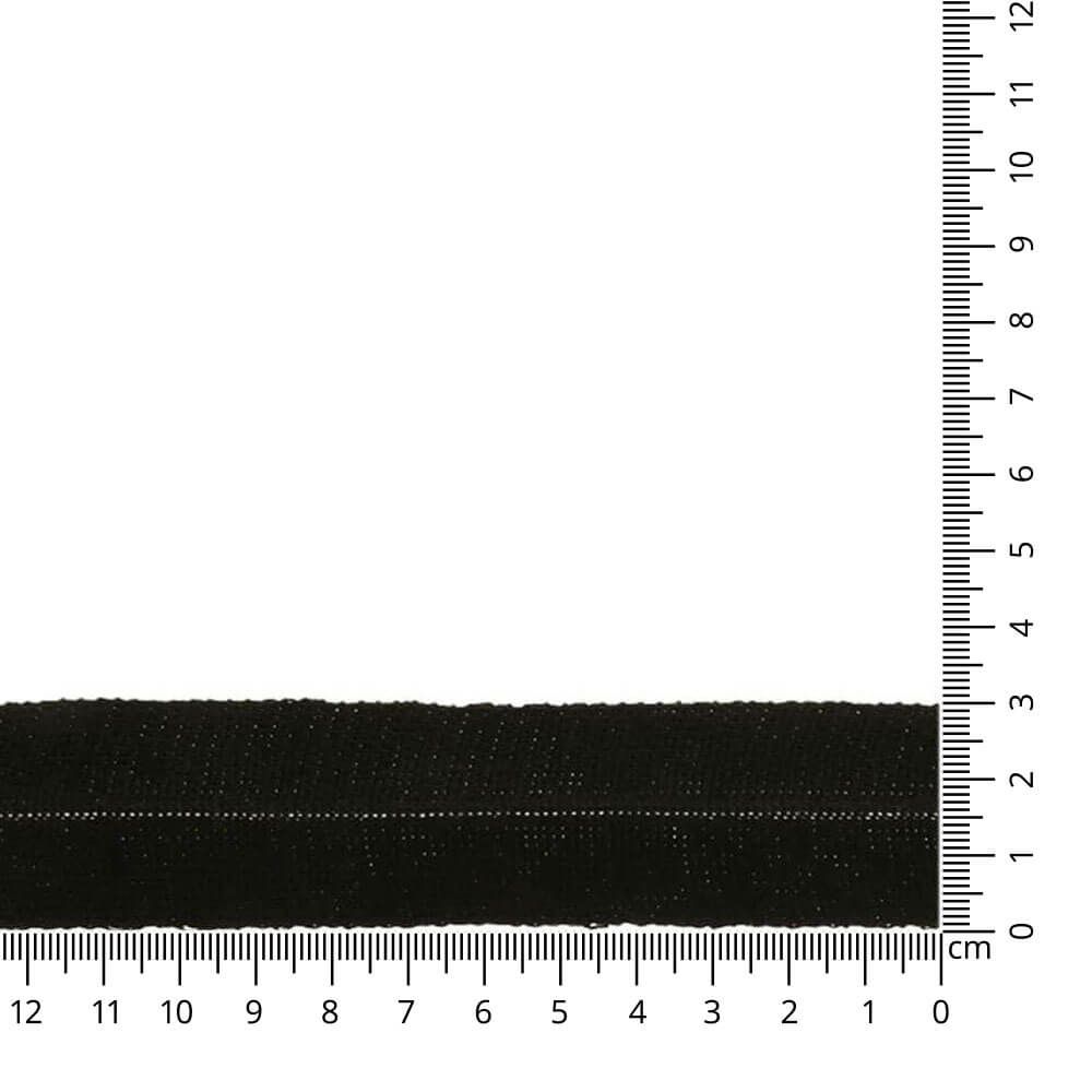 Einfassband Wolltresse schwarz
