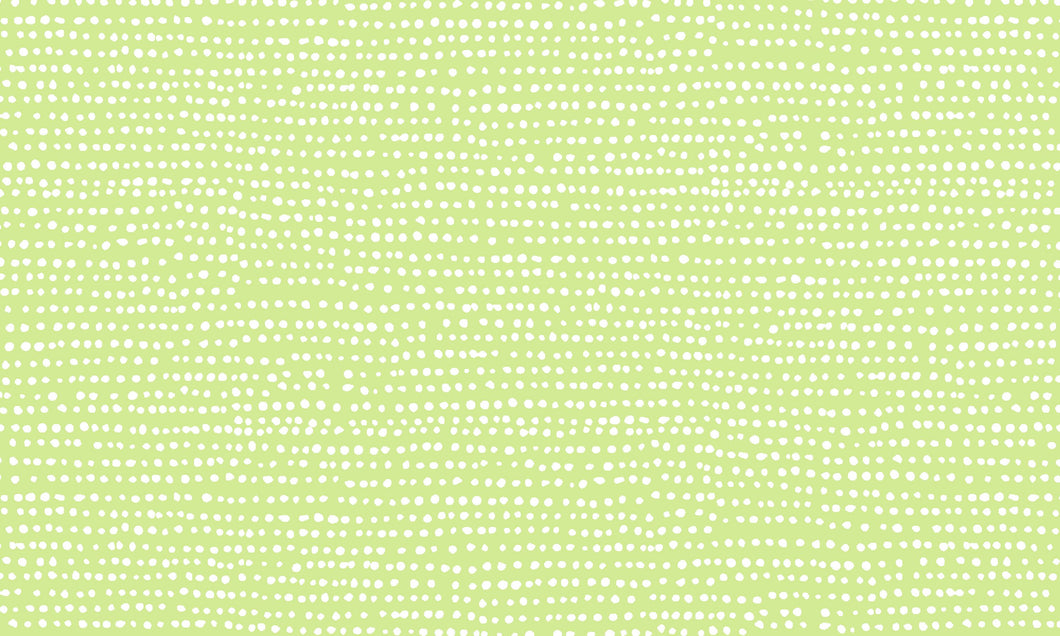 Baumwollstoff Dots Ambrosia Punkte unregelmäßig hellgrün