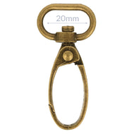 Karabiner 20mm bronze