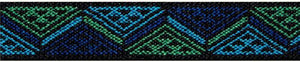 Prym Gummiband Color - Elastic Zacken 25 mm blau/grün