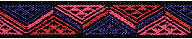 Prym Gummiband Color - Elastic Zacken 25 mm pink/lila