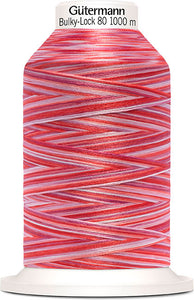 Gütermann Bulky-Lock 80 1000m Multicolor pink Nr. 9974