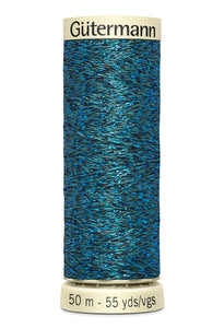 Gütermann Metalleffekt-Faden 50m grün/blau Nr. 0483