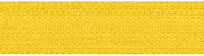 Gurtband Uni 30mm gelb
