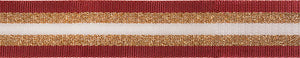 Gurtband 3,8cm Streifen rot