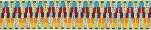 Gurtband 40mm Zickzack beidseitig multicolor