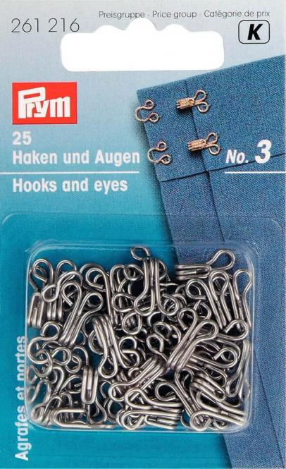 Prym Haken und Augen No.3 silber