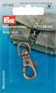 Prym Karabiner 7mm altmessing