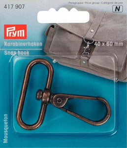 Prym Karabiner 40mm altmessing