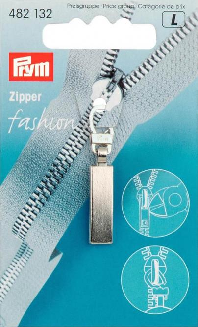 Prym Zipper Fashion Classic mattsilber