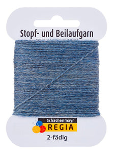 Schachenmayr Stopf- und Beilaufgarn 2-fädig graublau meliert (01980)