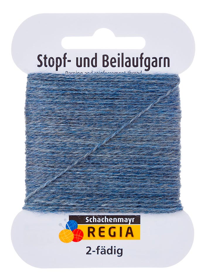 Schachenmayr Stopf- und Beilaufgarn 2-fädig graublau meliert (01980)