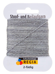 Schachenmayr Stopf- und Beilaufgarn 2-fädig hellgrau meliert (01991)