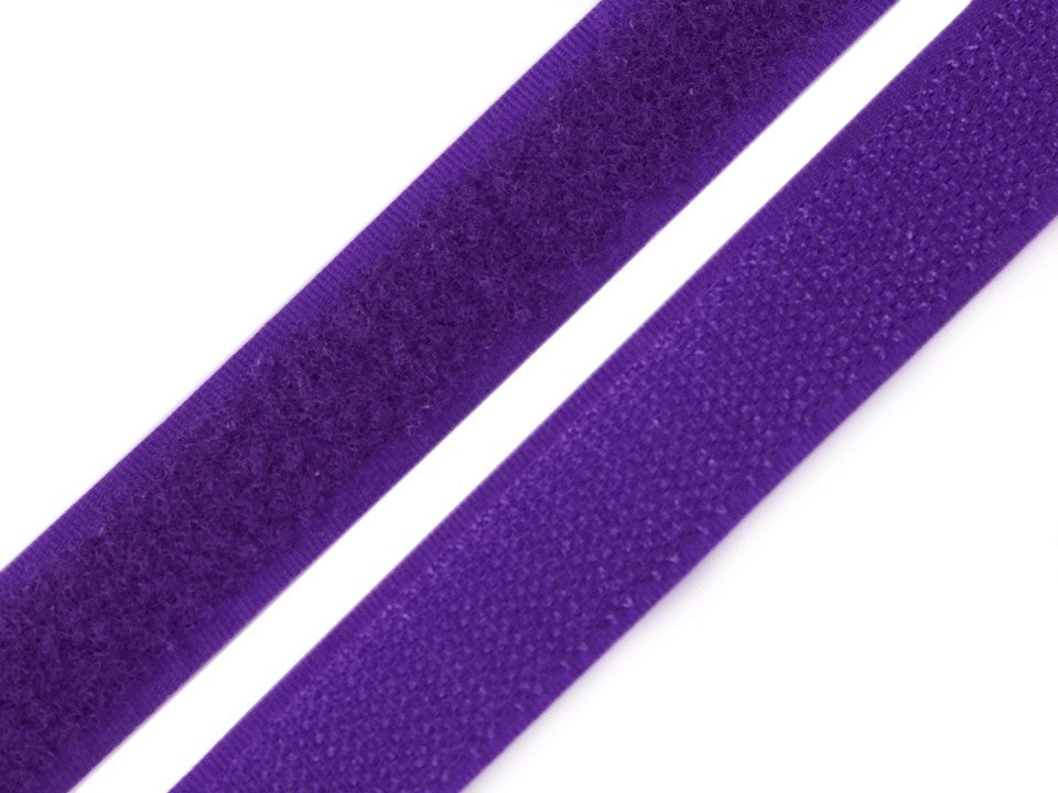 Klettband 20mm lila Flauschband
