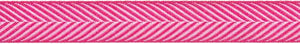 Band 16mm Fischgrat pink