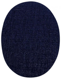 Bügelflicken Jeans klein dunkelblau 2 Stk