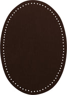 Flicken Wildlederimitat 14x9,5cm dunkelbraun