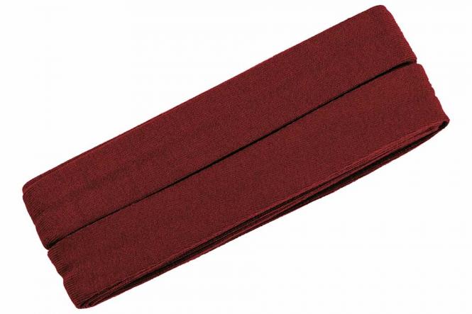 Jersey-Schrägband Viskose 3 Meter rot dunkelrot Nr. 600