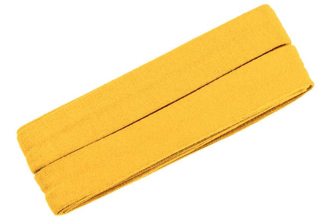 Jersey-Schrägband Viskose 3 Meter gelb tiefgelb Nr. 712