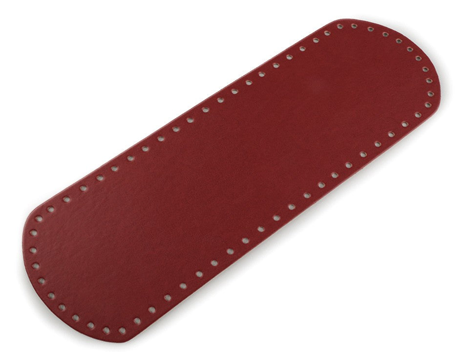 Taschenboden 11x36cm dunkelrot