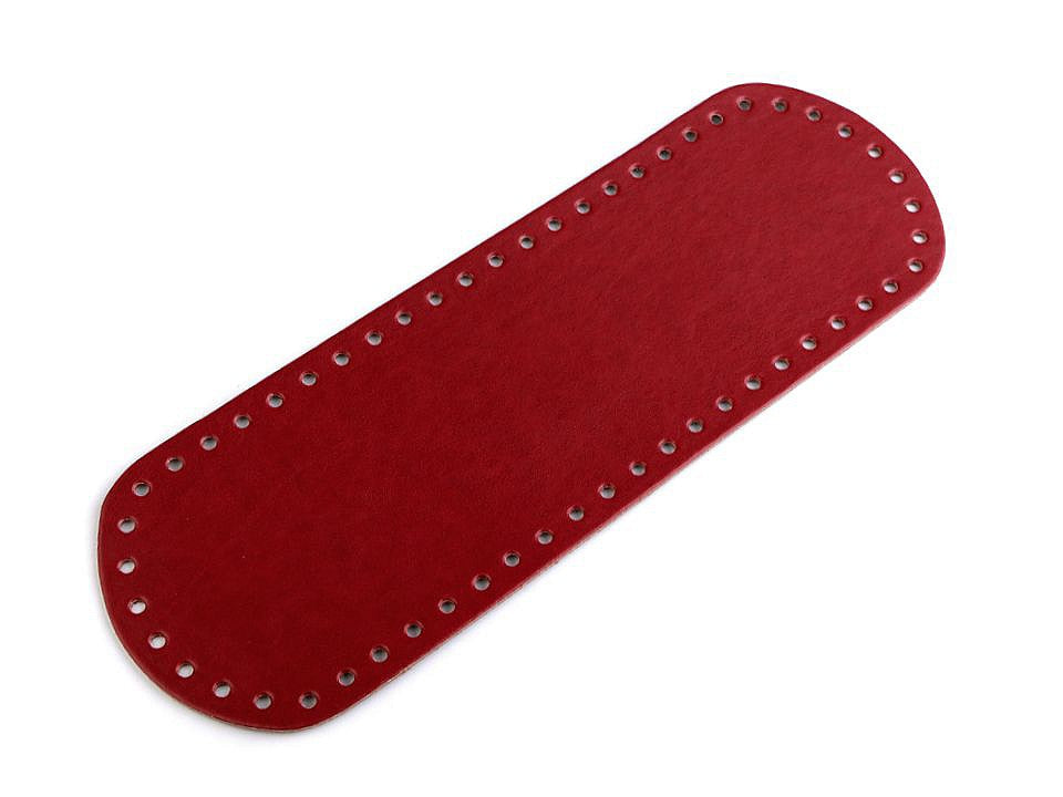 Taschenboden 10x30cm dunkelrot