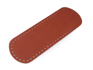 Taschenboden 10x30cm cognacbraun