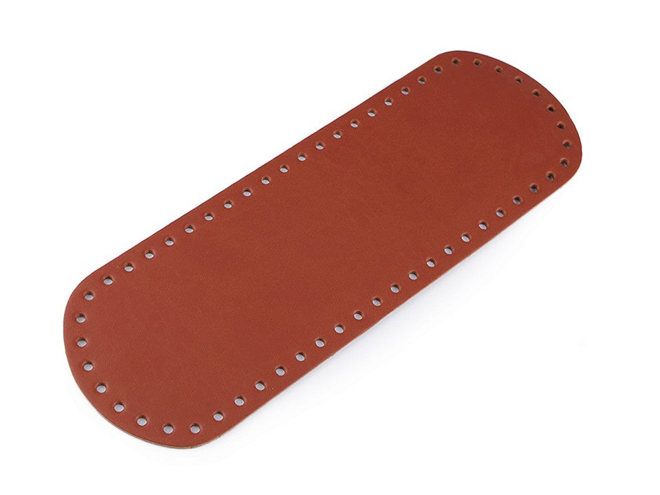 Taschenboden 10x30cm cognacbraun