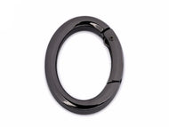 Karabiner Taschenring 38mm außen oval gunmetal