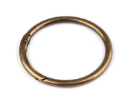 Karabiner Taschenring 59mm außen altmessing