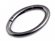 Karabiner Taschenring 48mm außen oval gunmetal