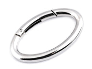 Karabiner Taschenring 48mm außen oval silber