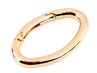 Karabiner Taschenring 48mm außen oval gold