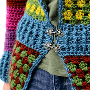 Verschluss für Strickware silber