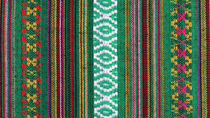 Homedeco Streifen Mexiko grün