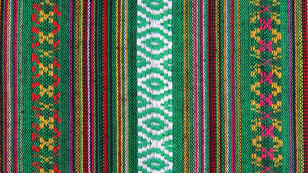 Homedeco Streifen Mexiko grün