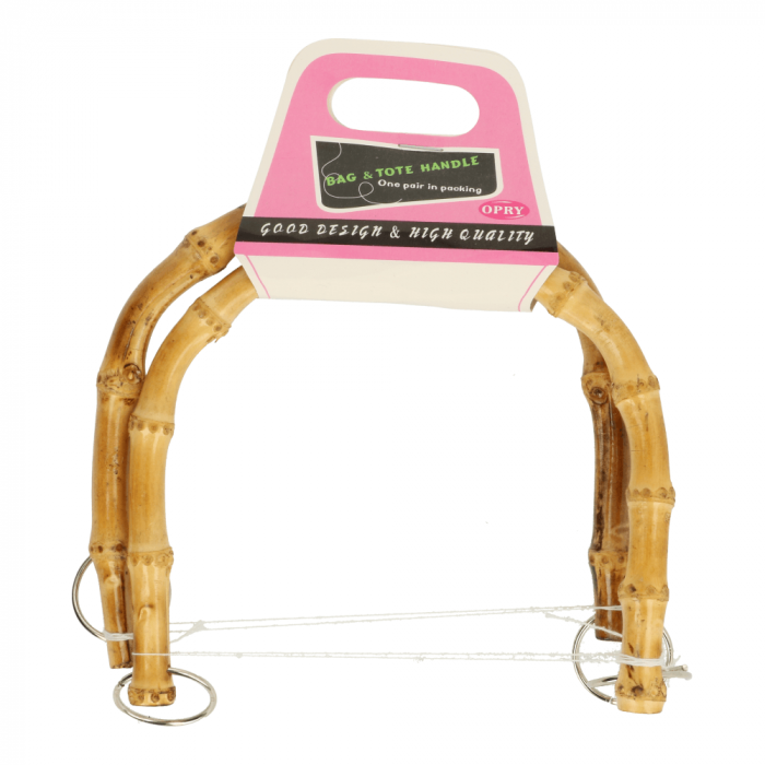 Taschengriff Bambus 17cm natur