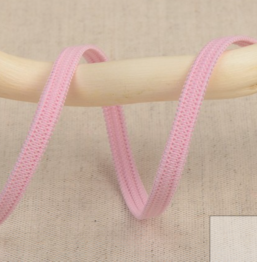 Flachgummi sehr weich 5mm rosa 50m